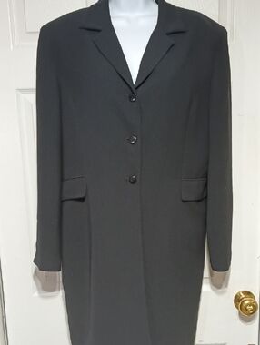 BILL BLASS Black Blazer Style/ Duster Vintage